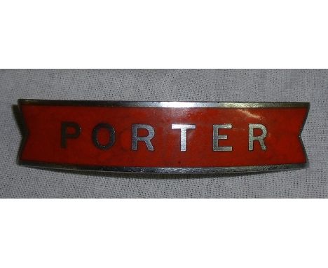 BRM enamel fishtail porter badge