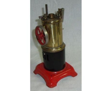 Fleischmann small stationary steam engine with printed marks to base 'Made in Western Germany Fleishchmann'