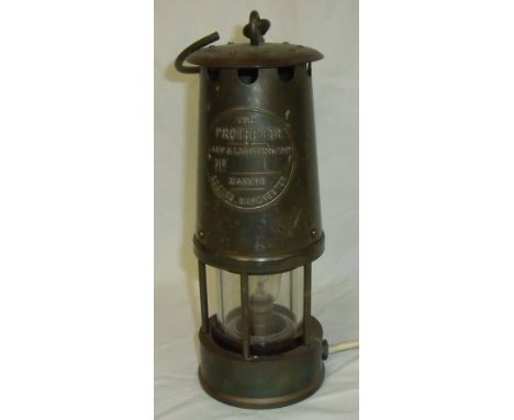 The Protector Lamp and Lighting Company Ltd Eccles Manchester miners lamp