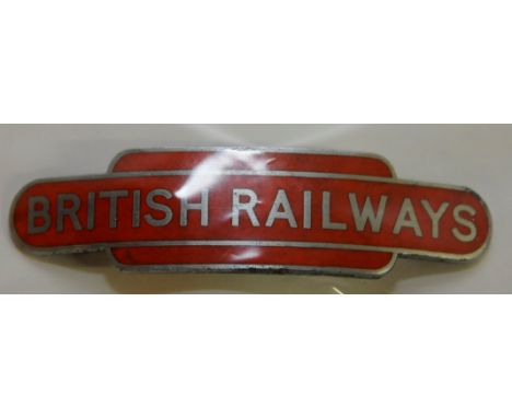 BRNE enamel British Railway totem cap badge 