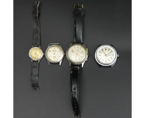 Four vintage wristwatches, Timex, Pierce, Acma and Elco. UK Postage £12. 