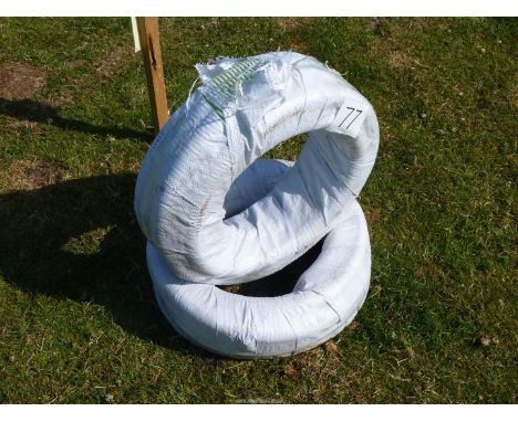 2" plastic reinforced pipe.