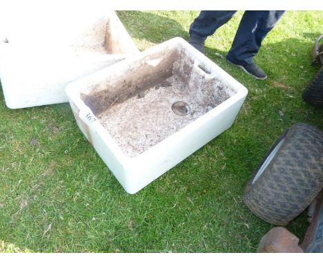 Belfast sink, 36'' x 18'' x 9'' deep.