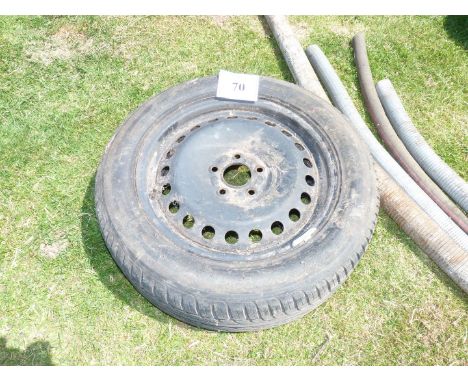 A 16" wheel and tyre, flexi hose, etc.