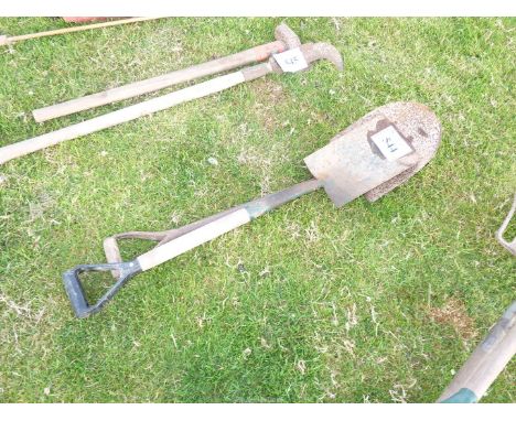 A spade and a shovel.