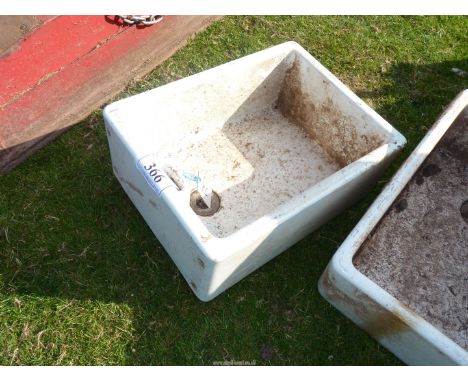 Belfast sink, 36'' x 18" x 9'' deep.