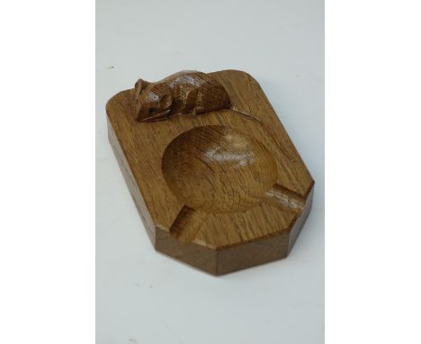 'Mouseman' oak ashtray, by Robert Thompson of Kilburn   Condition Report   Click here for further images, condition, auction 