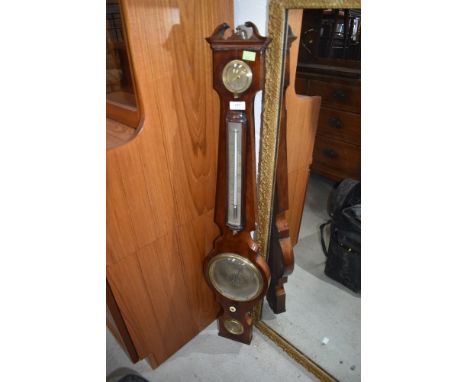 An antique murcury filled barometer having mahogany case and brass painted dials.
G Davis Optician of Leeds,LG Davis.