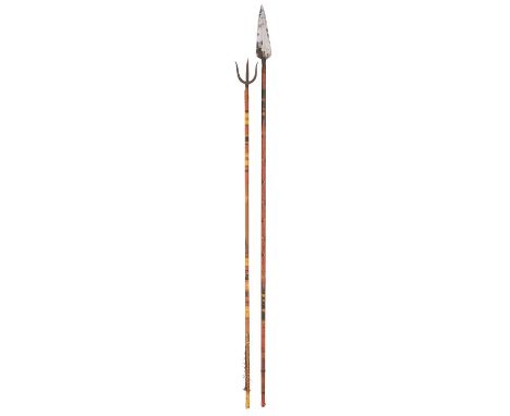 TWO SOUTH INDIAN ARROWS (TIR), 18TH CENTURY, PROBABLY KERALA  the first with forked head and the second with tapering head of