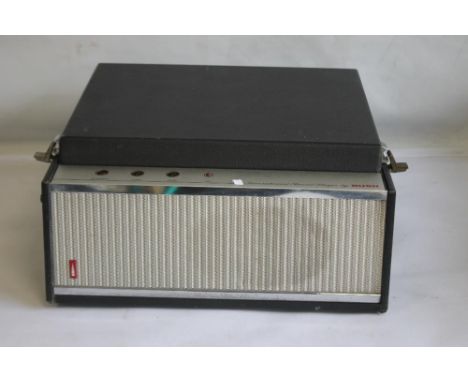A VINTAGE BUSH RECORD PLAYER fitted with a Garrard Model 2025TC turntable