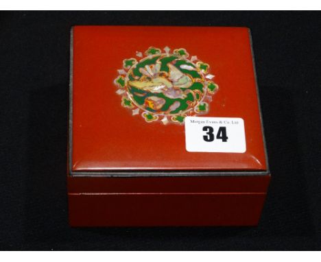     A Mid 20th Century Russian Lacquerwork Trinket Box                              