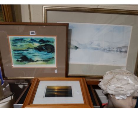     Two Limited Edition Coloured Prints By Keith Andrew &amp; John Morris, Together With A Photographic Print By Derec Owen  