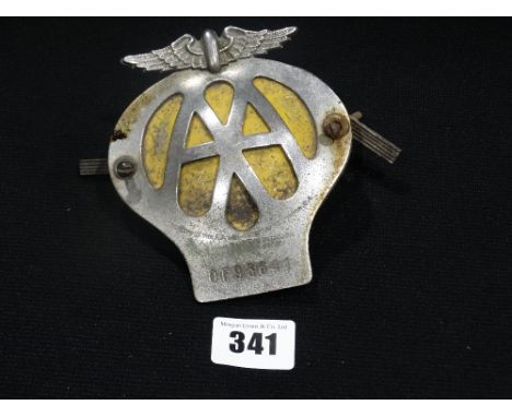     A Vintage Aa Automobile Badge                                                   