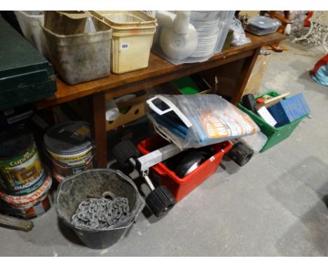     A Large Quantity Of Tools, Wood Stain Etc                                       