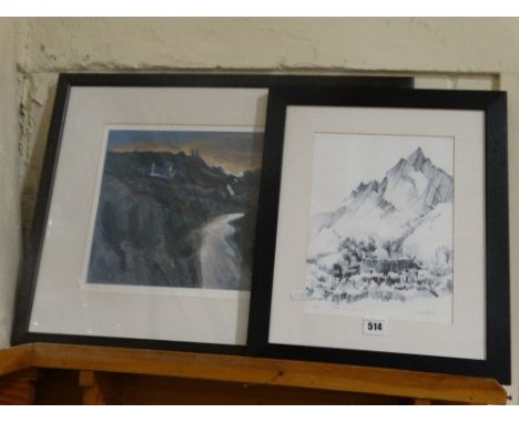     A Limited Edition &amp; Signed Wilf Roberts Coloured Print, Together With A Limited Edition Signed John Morris Print     