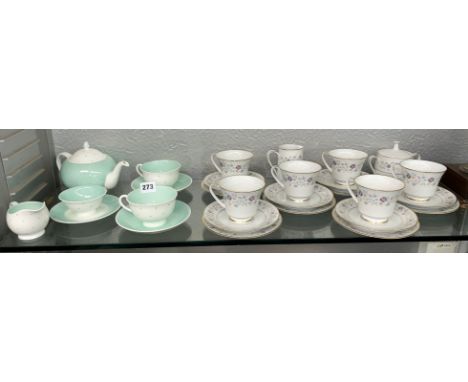 SUSIE COOPER TETE A TETE AND NORITAKE LONGWOOD TEASET
