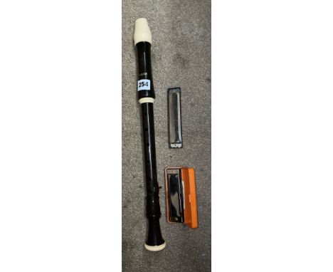 AULUS RECORDER AND TWO HARMONICAS 