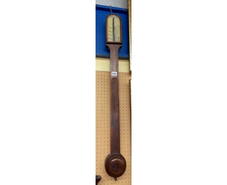 19TH CENTURY STICK BAROMETER A/F 92CM