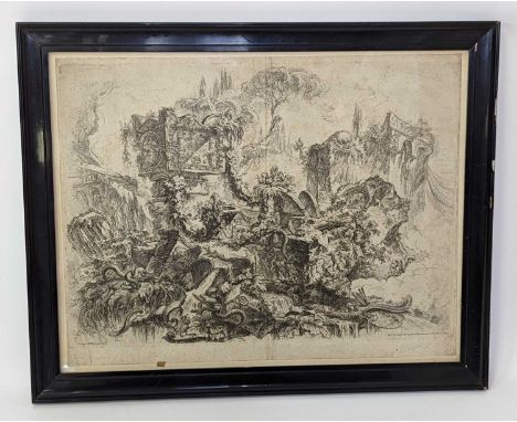 Giovanni Battista Piranesi (1720-1778) - The Tomb of Nero, etching, from the Grotteschi (Grotesques) series first published c