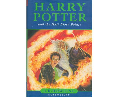 Harry Potter and the HalfBlood Prince Hardback Book 2005 First Edition published by Bloomsbury Publishing Plc some ageing goo