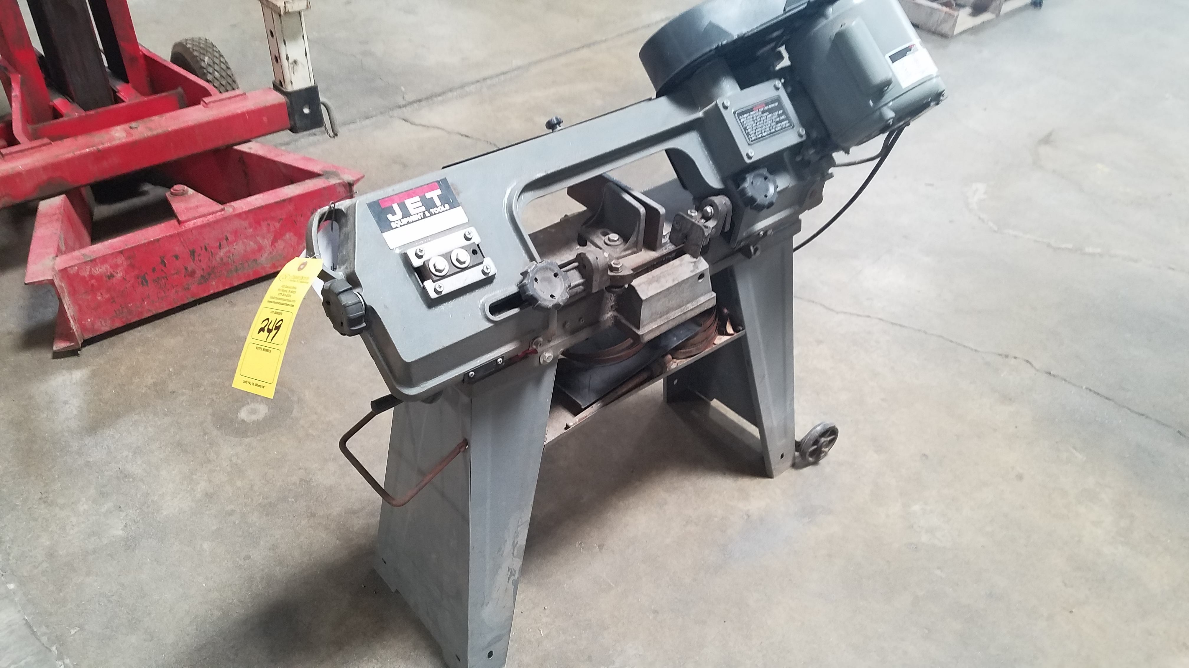 JET (HORIZONTAL/VERTICAL) BAND SAW; M# HVBS-463; 1/2HP; 1PH; 115/230V