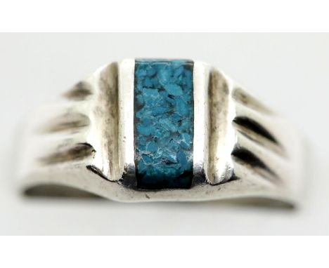 Sterling silver fancy stone set ring, size P. P&amp;P Group 1 (£14+VAT for the first lot and £1+VAT for subsequent lots) 