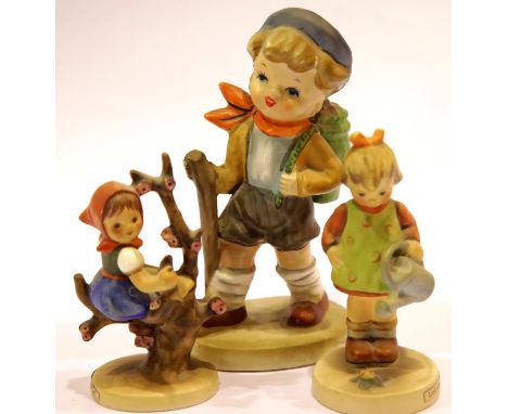 Two Goebel and one Friedel figurines. P&amp;P Group 2 (£18+VAT for the first lot and £2+VAT for subsequent lots) 