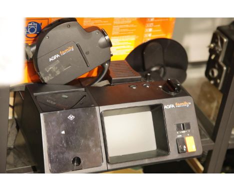 Agfa family set P projector/monitor and camera. This lot is not available for in-house P&P.Condition Report: All electrical i