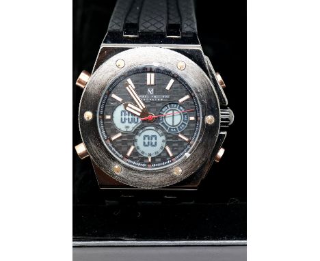 New boxed Michael Philippe gents wristwatch  P&amp;P Group 1 (£14+VAT for the first lot and £1+VAT for subsequent lots) 