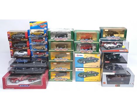 Ninco, Corgi, Welly, Bburago &amp; similar, a boxed Car &amp; Racing Car group. &nbsp;Although unchecked for completeness con