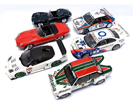 Kyosho and Autoart, an unboxed 1:18 Scale group to include BMW M3 GTR, Jaguar XK SS and others. Although not checked for comp