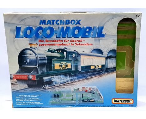 Matchbox, a boxed German Issue TN60 Loco-Mobil Playset. Although not checked for completness conditions generally appear Good