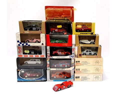 Minichamps, Solido, Brumm, Bang, Progetto K and similar, a boxed group comprising of Metal Kits, Magazine Edition Model and M