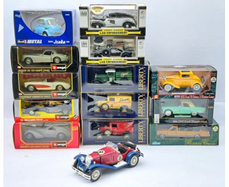 Bburago, Liberty Classics, Revell Metal, &amp; Similar 1:18 to 1:25 Scale Boxed Vehicle Group, to include Bburago Chevrolet C