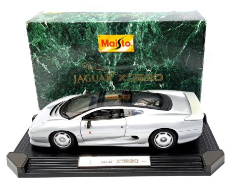 Maisto, a boxed 1:12 scale 33201 1992 Jaguar XJ220. Although not checked for completeness condition appears Good in a general