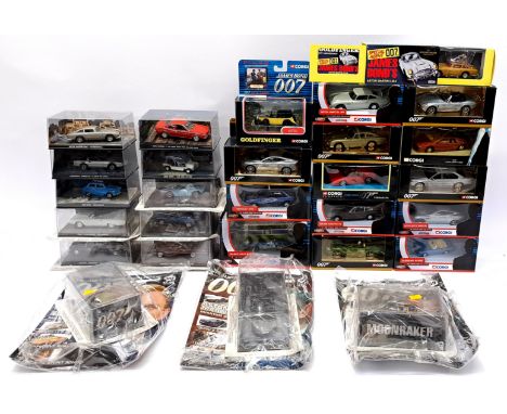 Corgi and similar, a box and carded James Bond "007" group comprising of Corgi The Definitive Bond Collection, Corgi The Dire
