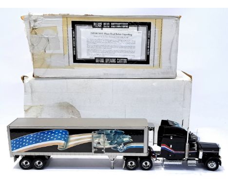 Franklin Mint, a boxed 1:32 Scale pair to include Peterbilt 379 Truck &amp; The Ultimate Big Rig Trailer. Although not checke