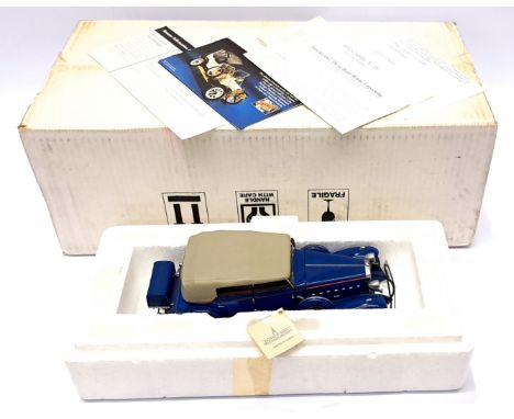 Franklin Mint, a boxed 1:24 Scale 1932 Cadillac V-16. Although not checked for completness conditions generally appear Good i