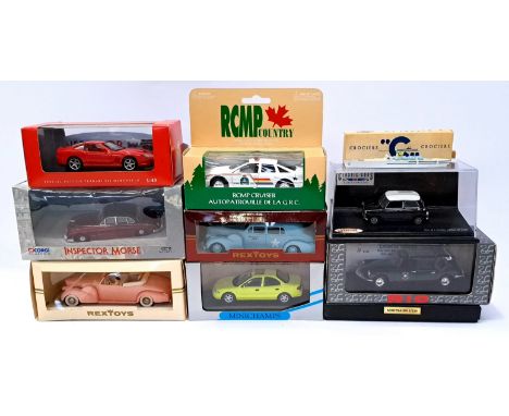 Minichamps, Corgi, Rio, Rextoys and similar, a boxed group to include MIN 082001 Ford Mondeo Limousine, 4163 Citroen DS Break