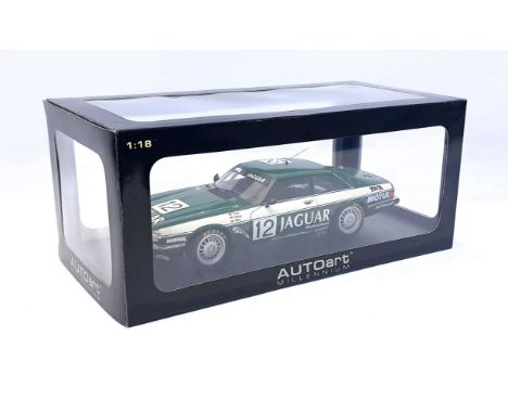 Autoart, a boxed Jaguar XJ-S TWR Racing ETCC SPA-Francor Champs 1884 "Winner Heyer/Percy #12" 88459. Although not checked for