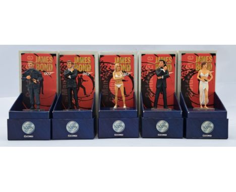 Corgi Icon James Bond Related Boxed Figurine Group, to include Agent 006, James Bond (The Man with the Golden Gun), Mary Good