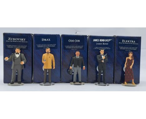Corgi Icon James Bond Related Boxed Figurine Group, to include Zukovsky, Drax, Odd Job, James Bond, and Elektra, conditions a
