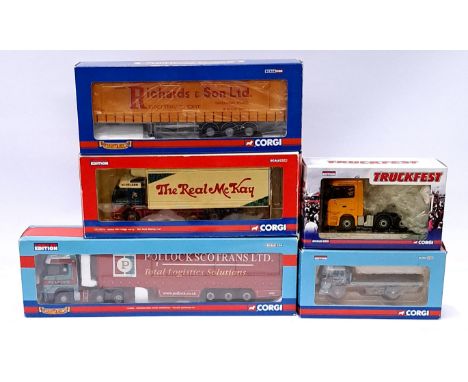 Corgi Limited Edition and Haulers of Renown, a boxed 1:50 Scale Commercial group to include CC13809 Mercedes Benz Actros Curt