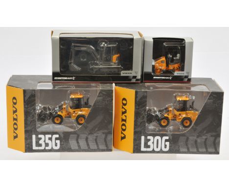 Motorart 1:50 Scale Volvo Plant Group, to include L35G Compact Wheel Loader, L30G Compact Wheel Loader, Hi-Tech Line ECR48C C