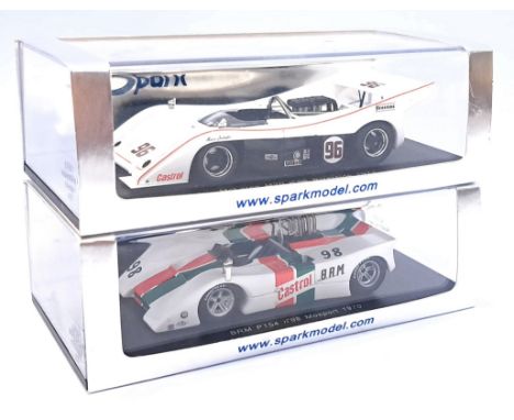 Spark, a boxed 1:43 scale McLaren and BRM pair to include S1118 McLaren M 20 No 96 Riverside 1973 and S1150 BRM P154 Castrol 