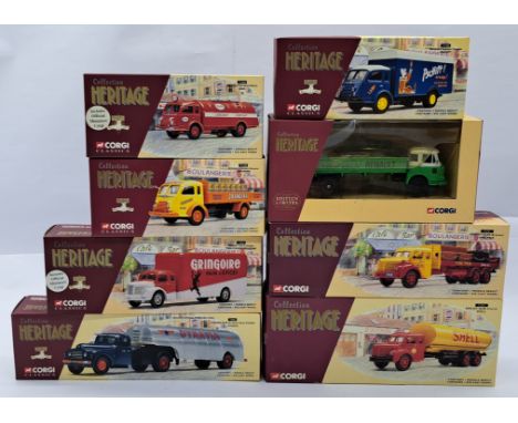 Corgi Classics Collection Heritage Boxed 1:50 Scale Group, to include 73003 Berliet GLR 8 Fourgon "Pain D'Epices Gringoire", 