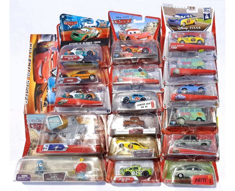 Mattel Pixar Cars, a carded TV and Film related group to include M8107 "Movie Doubles" Guido and Ferrari Fan Guido, W1941&nbs