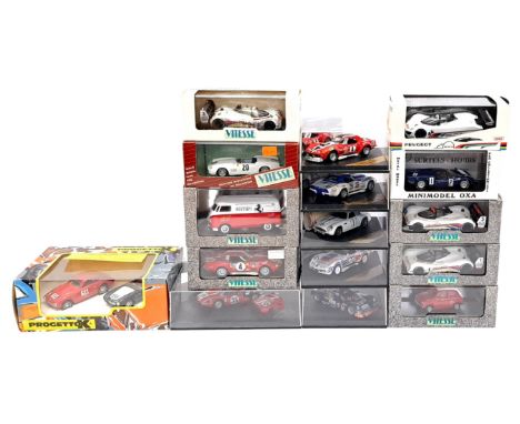 Vettese and similar, a boxed group to include 651 Peugeot 905 Mosport 90 "ESSO", 004 Volkswagen Bulli 1955 "Ferrari", VCC9906