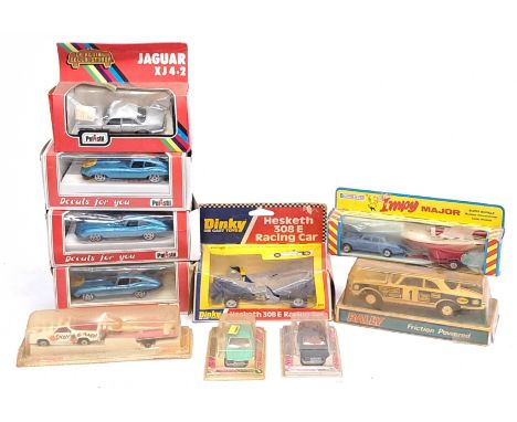 Dinky Toys, Polistil, Impy, Majorette &amp; similar, a boxed Car &amp; Racing Car group. &nbsp;Includes Dinky 222 Hesketh 308