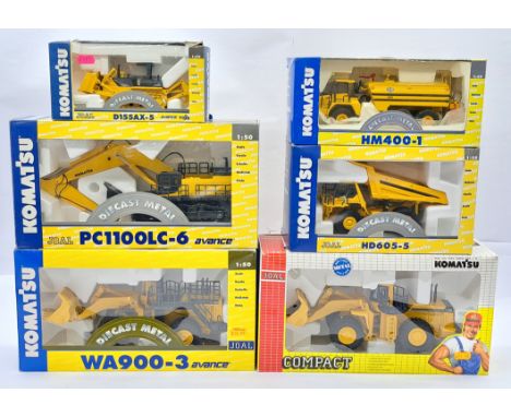 Joal 1:50 Scale Komatsu Plant Group, to include No.276 PC1100LC-6 Avance Excavator &amp; Shovel, No.291 HD605-5 Dump Truck, N